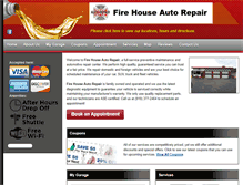 Tablet Screenshot of firehouseautorepair.com